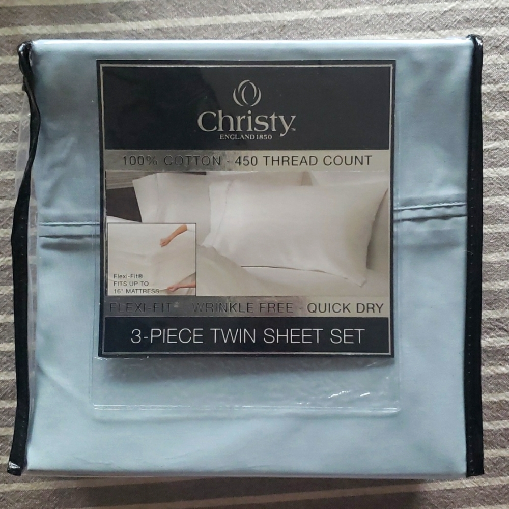 Christy 3-piece twin sheet set